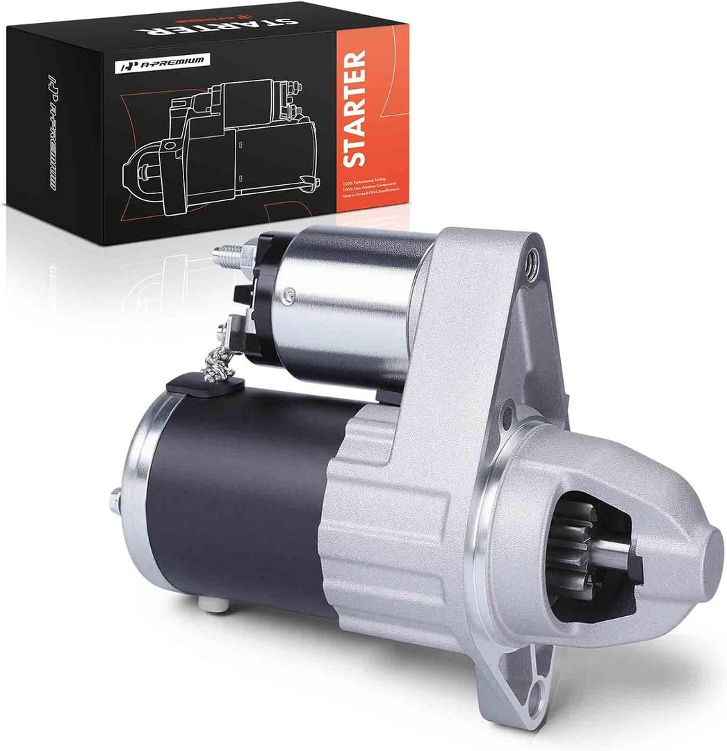 A-Premium Starter Motor Compatible with Dodge Dart 2013 2014 2015 2016, 2.0L 2.4L, 12V 1.4KW 10 Teeth Clockwise, Replace# 56029681AA, M000T39072, M0T39072