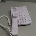 Big Button Phone for Seniors, Corded Landline Telephone with Handsfree Function and 9 Groups of Memory, One-Touch Dialing, Suitable People with Vision Disorders/Hearing Damage (EX-LD-858HF)