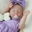 WOOROY Realistic Reborn Baby Dolls Girl - 20 Inch Lifelike Newborn Doll Real Life Weighted Soft Cloth Body with Gift Box Accessories for 3+ Kids