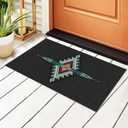 Welcome Doormat Native Southwest American Indian Aztec Navajo Indoor Outdoor Entrance Door Mat Bath Rug Patio Garage Garden Kitchen Door Mats Porch Mats Home Decor 20x32 Inches