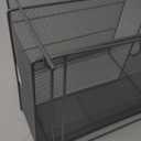 Amazon Basics Mesh Sliding Basket Organizer, Silver, Brand New