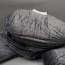 32" X-Large Reading Pillow for Sitting Up in Bed & Post-Surgery Recovery - Super Soft Adjustable Neck Roll Backrest Pillow, Washable Cover for Adults, Watching TV/Gaming(Grey)