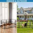 NEWBULIG Dog Playpen 8 Panels 32" Height Foldable Heavy Duty Metal Dog Exercise Playpen Puppy Fence for Indoor Outdoor Yard