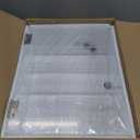 Barydat Acrylic Display Case with Lock Key Countertop Display Case Clear Showcase Display Cabinet Multi Functional Safe Storage Box for Retail Store (Removable 4 Tier,11.8 x 5.9 x 15.7 Inch)