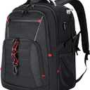 KROSER Large Men's Backpack, 17.3-18.4 Inches XXXL, Laptop Backpack with Pockets RFID Port and Waterproof Portable for Travel/University/Business/College/Men/Women Laptop Backpack