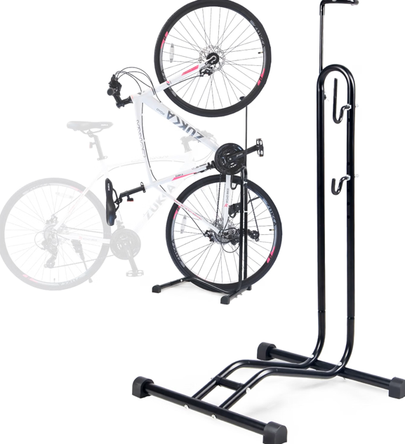 BALINGE Bike Floor Stand - Parking Rack for Indoor & Outdoor, Mountain & Road Bikes, 1 Pack