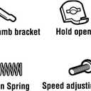 Prime-Line K 5034 Steel Constructed Pneumatic Screen Door Closer Repair Kit (1 Kit), Zinc