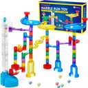 Magicfly Marble Run Set with Motorized Elevator, 127 Pcs Marble Track Building Toy with Glass Marbles for Kids, Ideal STEM Marble Maze Gift for Christmas or Birthday