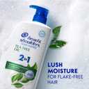 Head & Shoulders Anti-Dandruff Shampoo and Conditioner with 1% Pyrithione Zinc, Tea Tree Oil 2-in-1, Tea Tree Shampoo with Cooling, Refreshed Scalp, 32.1 fl oz 