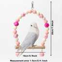 3PCS Bird Toys Bird Foraging Toys Chewing Hanging Birdcage Swing Cage Accessories Parrot Climbing Ladder for Conure Parakeet Cockatiel Budgies Lovebird Parrotlet (Purple)