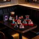 9 Pcs TV Series Theme Party Decorations, Anime Characters Birthday Table Decorations, Honeycomb Base Party Ornamental, Suitable for Everyday Tabletop Decor and Party Table Arrangements.