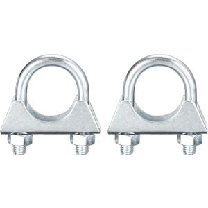 uxcell Muffler U-Bolt Clamps for 25mm(1") Diameter Exhaust Tail Pipe, 2pcs Exhaust U Clamp Saddle Type U-bolt Clamps