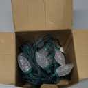 C9 LED Christmas Lights Outdoor, 50 LED 32 FT C9 String Lights for Christmas Plug-In Strawberry Bulbs Connectable UL Certified for for Indoor Outside Roofline Patio Home Xmas Decoration, Warm White