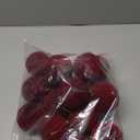 Brightown 15 Pcs Red Velvet Christmas Balls, 3.15 Inch Velvet Ornaments for Christmas Tree, Christma Tree Flocked Ornaments Balls for Family Holiday Wedding Party Xmas Hanging Decoration