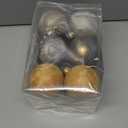 Lunmon 12 Pcs Brown Vintage Christmas Ornaments for Tree 3.15 Inch Textured Rustic Earth Toned Rust Christmas Balls Shatterproof Farmhouse Neutral Xmas Baubles for Home Decor DIY Party Gift