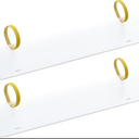 DANHMAO 2 Pack Registration Sticker Plate 24" × 4" Boat Registration Number Blank Board for Inflatable Dinghy,Registration Number Plate with Adjustable Velcro for Life Boat Registration Holder