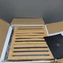 Laundry Hampers 3 Section, Laundry Sorter with Removable Shelf and Pull-Out Bags, Rolling Cart Clothes Hampers Basket with Wheels for Laundry Room Bathroom, 3 x 45 L (Black Beige Gray)