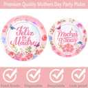 Feliz Dia De Las Madres Decorations Spanish Mothers Day Plates and Napkins Folks Knives and Spoons for Dia De Las Madres Party Supplies Decorations, Serve 12 Guests