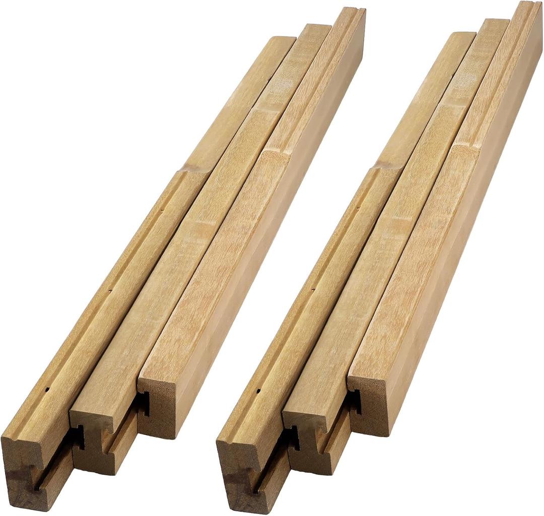 Briwooody 2 Pack 26" Standard Table Extension Slides Set (Allows for Max 52" Opening) for Table with 4 Legs Smooth Extension and Easy Installation,26" L,2.75" W,2.38" H
