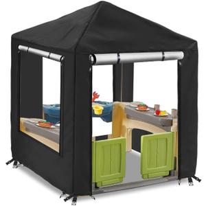 Playhouse Cover, Kids Playhouse Cover for Outdoor Waterproof,Suitable for Step2 Kids Playhouses and Playhouses of The Same Size as Other Brands Kids Playhouses  49.5 W x 49.5 D x 60.2 H