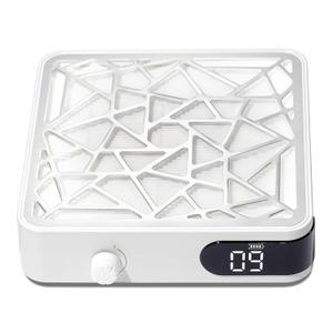 Nail Dust Collector, Powerful Vacuum Fan Vent Dust Collector Extractor Dust Suction Machine for Acrylic Nails Polishing, Nail Salon&Home, White