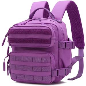 FLWVOG 9L Mini Backpack for Men and Women, Small Backpack for Gym Hiking Travel Sports Running (Purple)