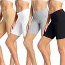 wirarpa Women's Cotton Boy Shorts Underwear Anti Chafing Soft Biker Short Plus Boy Shorts Panties 4 Pack S