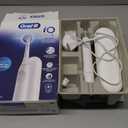 Oral-B iO Simple Clean Rechargeable Electric Powered Toothbrush, Pure White with 1 Gentle Care Brush Head and 1 White Travel Case - Automatic Pressure Sensor to Protect Gums - 3 Modes -2 Min Timer