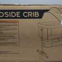 Baby Bassinet, 3 in 1 Bedside Bassinets for Baby, Bassinet Bedside Sleeper with Wheels, Adjustable Height with Rocking Mode, Breathable Mesh, Storage Basket, Easy Assemble & Folding (Dark Gray), Crib