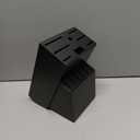 RedCall Universal Knife Block Holder,Large Wood Bamboo Knife Block without Knives,14 Slot Universal Knife Holder Countertop,Butcher Block Knife Storage Organizer for Kitchen (Black)