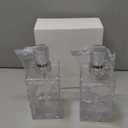 2 Pack Clear Rust Proof Soap Dispenser, Acrylic Plastic Hand Soap Lotion Dispenser Set for Bathroom&Kitchen