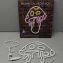 Mushroom Neon Sign for Bedroom - Dimmable Neon Light Sign, Neon Signs for Wall Decor Aesthetic, USB Cute Neon Signs - Easy-To-Install Neon Lights for Bedroom, Mushroom Light 13x12.2 Inches (Purple)