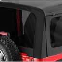 Bestop Window Set - Jeep '76-86 CJ7 / '87-95 Wrangler YJ (Sunrider, Black Denim)