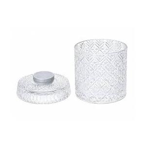 Vorhore Glass Whiskey Glass with Coaster | 240ml 360° Rotating Crystal Cut Whisky Tumbler | Spinning Whiskey Glass for Home Bar, Party & Luxury Gift