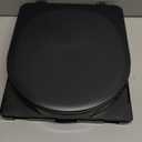 Portable Camping Toilet with PU Cushion, Folding Porta Potty for Adults with Lid and Toilet Paper Holder, Waterproof Camping Toilet with Lid for Camping, Hiking, RV Travel, Road Trips