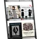 18.9''W Floor-Standing Magazine Display Rack, Rolling Journals, Brochure & Newspaper Stand, Literature Holder for Trade Shows, Exhibitions, & Offices, Black
