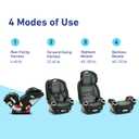 Graco 4Ever DLX 4-in-1 Car Seat Grey Infant to Toddler Car Seat with 10 Years of Use Rear-facing Forward-facing and Booster Modes Safe Comfortable and Convenient, Date Manufacture 04-26-2024