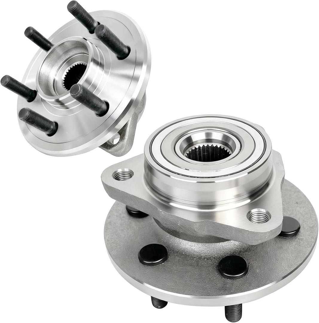 2Pcs 515007 Front Wheel Bearing Hub Assembly Compatible with Dodge 1997 1998 1999 2000 2001 2002 2003 2004 Dakota, 1998-2003 Durango,4WD, Non ABS, 6 Lug