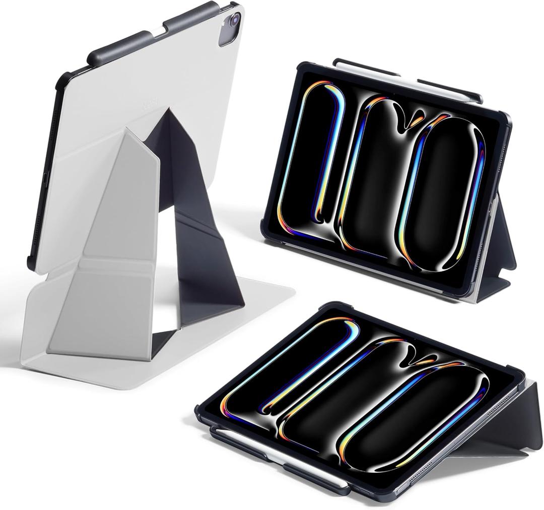 MOFT Folio Case for iPad Pro 11" (1~4 gen.) with Detachable Pencil Holder, Protective & Lightweight, Durable MOVAS Material and Comfortable Touch for Browsing, Drawing & Studying,Misty Cove