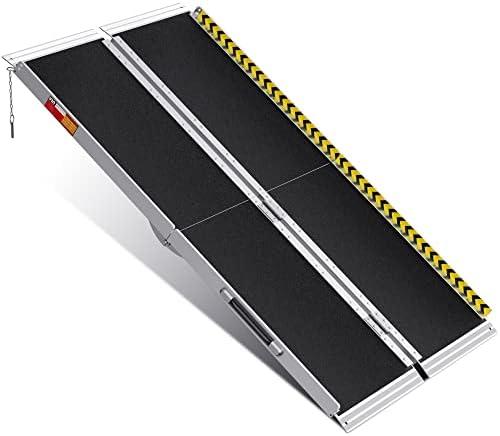 VNN Portable Wheelchair Ramp 5FT, Non-Slip Aluminum Folding Handicap Ramp, Door Threshold Wheelchair Ramps for Home, Wheel Chair Ramp for Home Steps, Scooter Ramp, Doorways