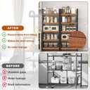 Demine 4 Pack Wire Shelf Liners, 24x12 Inch Thick Waterproof Wood Grain PVC Covers for Wire Shelving, Non-Slip & Easy to Clean Shelf Mats for Pantry, Closet, Kitchen, Bathroom