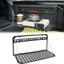 MAIKER Tailgate Table for Jeep Tailgate MOLLE Panel for 2007-2024 Jeep Wrangler JK JKU JL JLU Foldable Cargo Shelf Aluminum Alloy Storage Shelf (Not Fit JK Models with Stock Subwoofer) (without Molle Pouch)