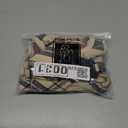 EXPAWLORER Plaid Small Dog Harness and Leash Set with AirTag Holder - Soft Padded Step in Dog Vest Harness Medium Sized Dog, No Pull Reflective Puppy Harness, Collar and Leash for Walking, Khaki, Medium