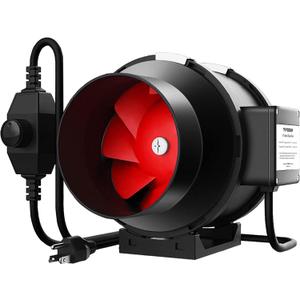 VIVOSUN R6 6 Inch 390 CFM Inline Duct Fan with Variable Speed Controller HVAC Blower for Ventilation