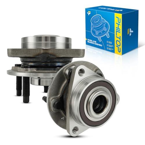 PHILTOP 513408 x2 Front Wheel Hub Assembly Fit for Chevy Cruze 2016-2019 Wheel Hub Bearings 5-Lug