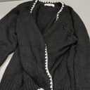 PRETTYGARDEN Womens Fall Cardigan Sweaters 2026 Long Sleeve Open Front Tie Knit Loose Cute Lightweight Sweater (Small, Black)