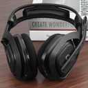 Geekria Protein Leather Headband Pad Compatible with Astro A50 Gen 4 Headphones, Replacement Band Repair Part (Black)