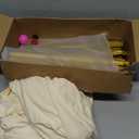 Wokceer Wedding Arch Backdrop Stand and Cover Set of 2 Metal Arch Stand with Arch Cover Beige 7.2FT, 6FT for Birthday Party Wedding Ceremony Bridal Baby Shower Event Decor