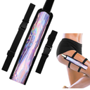 Summer Rave Fan Holster Rave Fan Holder Folding Hand Pouch Foldable Sleeves with Waist Belt for Thigh Party Bright Style