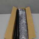 Bay Window Curtain Rods, U shaped Adjustable Curved Curtain Rods for Windows 59 to 184 Inches, Black 1 inch Renter Friendly Heavy Duty Curtain Rods with Brackets for Bedroom, Living Room Curtains